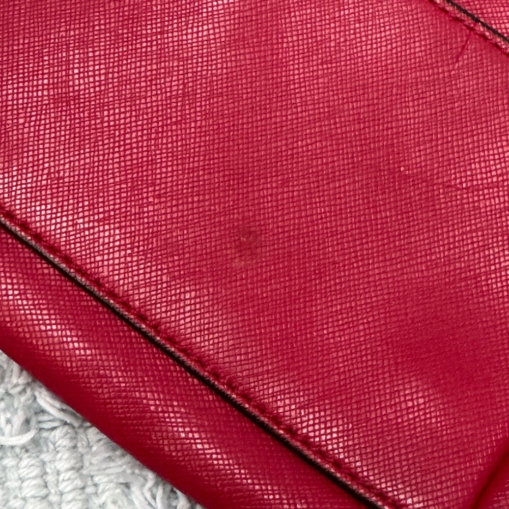 Coach Red Leather Satchel - Picture 6 of 10